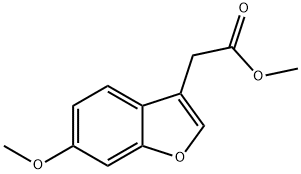 2-(6-甲氧基苯并呋喃-3-基)乙酸甲酯 结构式