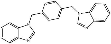1,4-bis(benzimidazole-1-ylmethyl)benzene 结构式