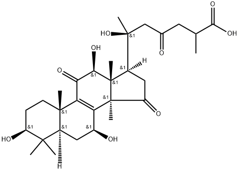 20-Hydroxyganoderic acid G 结构式