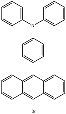 4-(10-溴蒽-9-基)-N,N-二苯基苯胺 结构式