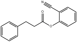 Benzenepropanoic acid, 2-cyanophenyl ester 结构式