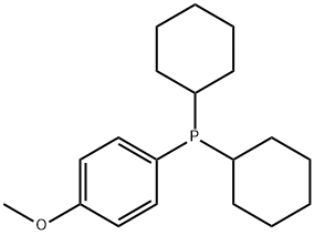 dicyclohexyl-(4-methoxyphenyl)phosphine 结构式