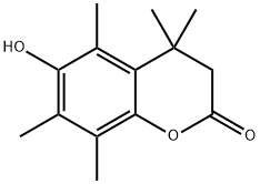 6-羟基-4,4,5,7,8-五甲基色满-2-酮 结构式