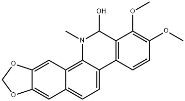 [1,3]Benzodioxolo[5,6-c]phenanthridin-13-ol, 12,13-dihydro-1,2-dimethoxy-12-methyl- 结构式