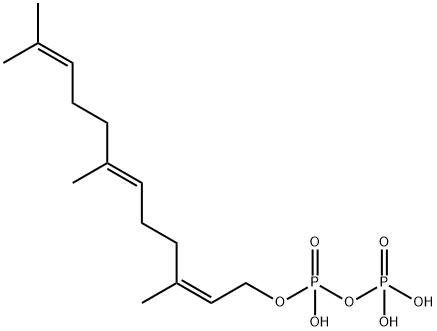 Diphosphoric acid, mono[(2Z,6E)-3,7,11-trimethyl-2,6,10-dodecatrien-1-yl] ester 结构式