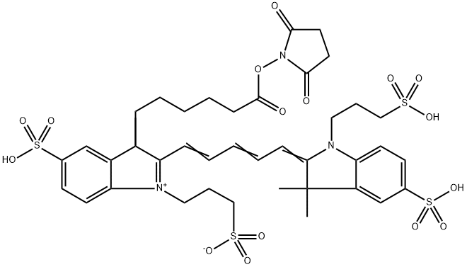 AF647活性酯 结构式