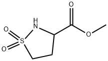 异噻唑烷-3-羧酸甲酯1,1-二氧化物 结构式