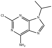 9H-Purin-6-amine, 2-chloro-9-(1-methylethyl)- 结构式