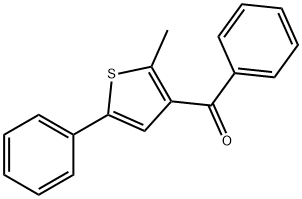 (2-methyl-5-phenylthiophen-3-yl)(phenyl)methanone 结构式