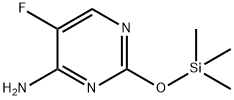 4-Pyrimidinamine, 5-fluoro-2-[(trimethylsilyl)oxy]- 结构式