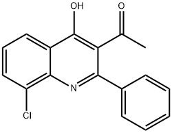 3-acetyl-8-chloro-2-phenylquinolin-4(1H)-one 结构式