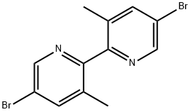 5,5’-Dibromo-3,3’-dimethyl-2,2’-bipyridine 结构式