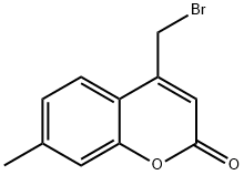 2H-1-Benzopyran-2-one, 4-(bromomethyl)-7-methyl- 结构式