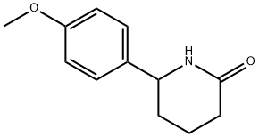 2-Piperidinone, 6-(4-methoxyphenyl)- 结构式