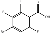 4-溴-2,3,6-三氟苯甲酸 结构式