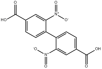 [1,1'-Biphenyl]-4,4'-dicarboxylic acid, 2,2'-dinitro- 结构式