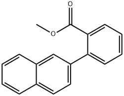 Benzoic acid, 2-(2-naphthalenyl)-, methyl ester 结构式