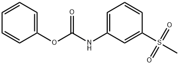 Carbamic acid, N-[3-(methylsulfonyl)phenyl]-, phenyl ester 结构式