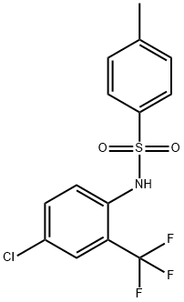 N-[4-氯-2-(三氟甲基)苯基]-4-甲基-苯磺酰胺 结构式