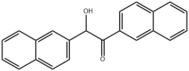 2-hydroxy-1,2-bis(naphthalen-2-yl)ethanone 结构式