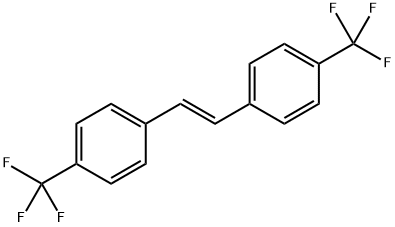 (E)-1,2-双[4-(三氟甲基)苯基]乙烯 结构式