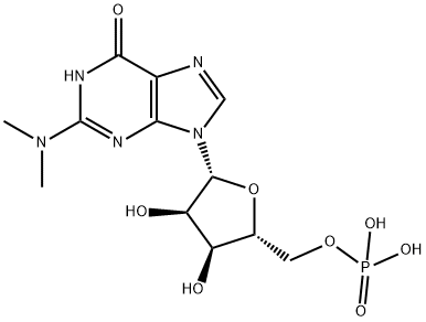 N,N-Dimethylguanosine 5''-Monophosphate 结构式