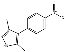 3,5-二甲基-4-(4-硝基苯基)-1H-吡唑 结构式