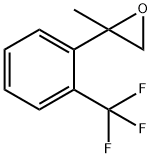 2-甲基-2-[2-(三氟甲基)苯基]环氧乙烷 结构式