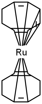 (1,5-环辛二烯)(1,3,5-环辛三烯)钌 结构式