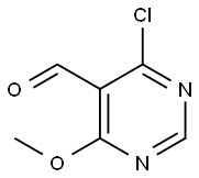 4-氯-6-甲氧基嘧啶-5-甲醛 结构式