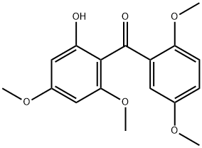 (2,5-Dimethoxyphenyl)(2-hydroxy-4,6-dimethoxyphenyl)methanone 结构式