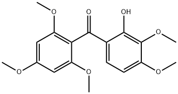 (2-Hydroxy-3,4-dimethoxyphenyl)(2,4,6-trimethoxyphenyl)methanone 结构式