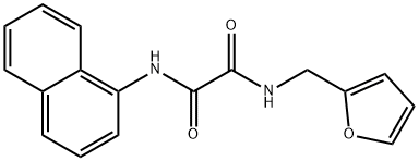 Ethanediamide, N1-(2-furanylmethyl)-N2-1-naphthalenyl- 结构式
