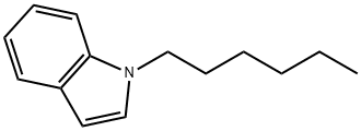 1-Hexyl-1H-indole 结构式