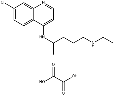 Desethylchloroquine dioxalate salt 结构式