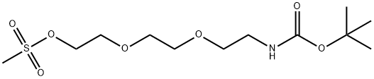 氨基叔丁酯-三聚乙二醇-MS 结构式
