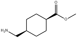 Cyclohexanecarboxylic acid, 4-(aminomethyl)-, methyl ester, cis- 结构式