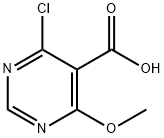 5-Pyrimidinecarboxylic acid, 4-chloro-6-methoxy- 结构式