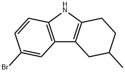 1H-Carbazole, 6-bromo-2,3,4,9-tetrahydro-3-methyl- 结构式