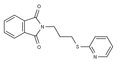 2-[3-(pyridin-2-ylsulfanyl)propyl]-2,3-dihydro-1H-isoindole-1,3-dione 结构式