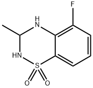 5-氟-3-甲基-3,4-二氢-2H-苯并[E][1,2,4]噻二嗪1,1-二氧化物 结构式