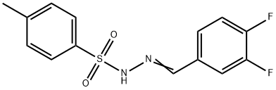 Benzenesulfonic acid, 4-methyl-, 2-[(3,4-difluorophenyl)methylene]hydrazide 结构式