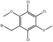 Benzene, 1-(bromomethyl)-2,4,5-trichloro-3,6-dimethoxy- 结构式