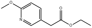2-(6-甲氧基-3-吡啶基)乙酸乙酯 结构式
