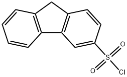 9H-fluorene-3-sulfonyl chloride 结构式