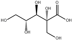 D-Ribonic acid, 2-C-(hydroxymethyl)- 结构式