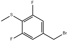 Benzene, 5-(bromomethyl)-1,3-difluoro-2-(methylthio)- 结构式