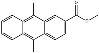 2-ANTHRACENECARBOXYLIC ACID, 9,10-DIMETHYL-, METHYL ESTER 结构式