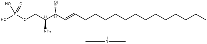 SPHINGOSINE-1-PHOSPHATE (DMA ADDUCT) 结构式
