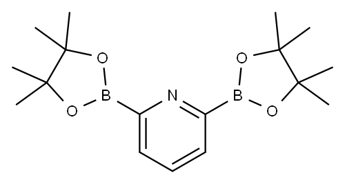 Pyridine, 2,6-bis(4,4,5,5-tetramethyl-1,3,2-dioxaborolan-2-yl)- 结构式